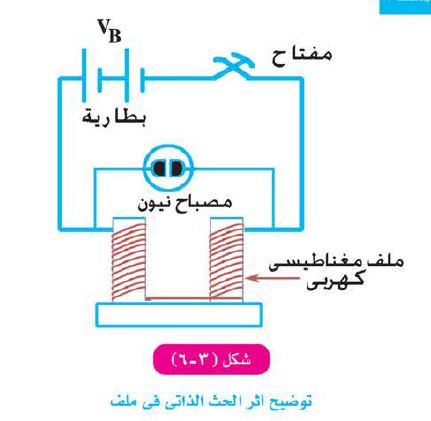 شكل 3-6 الحث الذاتي